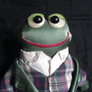 Vintage Croakettes Peeper Prep Croakette Frog Plush